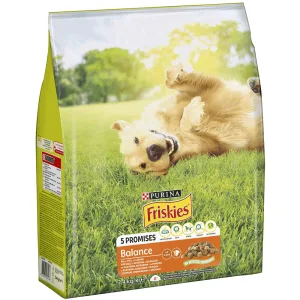 Friskies Balance Сухий корм для дорослих собак, з куркою, яловичиною та овочами, 2,4 кг