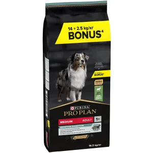 Pro Plan Medium Sensitive Digestion для собак середніх порід, з чутливим травленням, з ягням, 14+2,5 кг