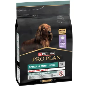 Pro Plan Small&Mini 1+ Sensitive Digestion Сухий корм для дорослих собак з чутливим травленням, беззерновий, з індичкою, 7 кг
