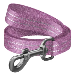 WAUDOG Re-cotton Поводок светоотражающий, хлопок, 300 см/15 мм, фиолетовый
