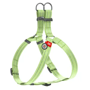 Шлей-петля светоотражающая Collar WAUDOG Re-cotton с QR-паспортом S 40-55 см/15 мм (салатовый)