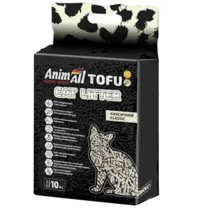 AnimAll Tofu Cоєвий Наповнювач для котячого туалету, без аромату, 4,6 кг (10 л)