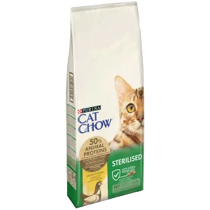 Cat Chow Sterilized Сухий корм для котів, з куркою, 15 кг