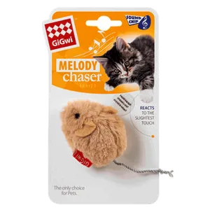 GIGwi Игрушка Мышка со звуковым чипом для кошек, 13 см