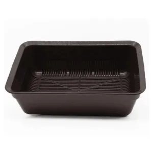 Туалет Дніпро для котів, глибокий із сіточкою, 40х27х13см, коричневий